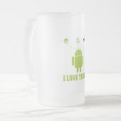 Ik eet graag (Android Software Developer Humor) Matglas Bierpul (Voorkant links)