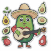Ik eet graag avocado sticker (Voorkant)
