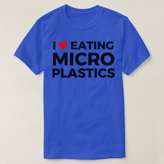 Ik eet graag microplastics 1 t-shirt (Design voorkant)