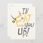 Ik eet je op grafisch briefkaart (Voorkant / Achterkant)