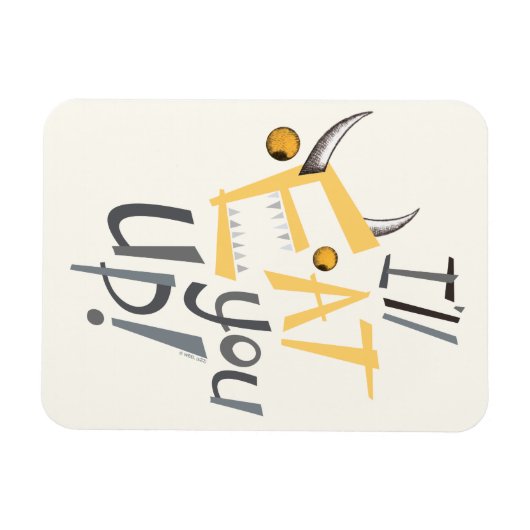 Ik eet je op grafisch magneet (Horizontaal)