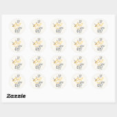Ik eet je op grafisch ronde sticker (Vel)