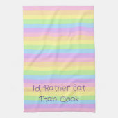 Ik eet liever dan dat er een gestreept pastaafje i theedoek (Verticaal)