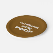 Ik eet liever... papieren bordje (Gekanteld)