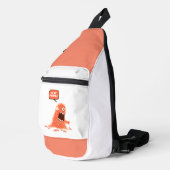ik eet mensen sling bag (Rechterhoek)