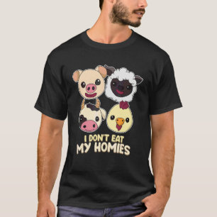 Ik Eet Mijn Buddy Niet Levend Veganistisch Vegetar T-shirt