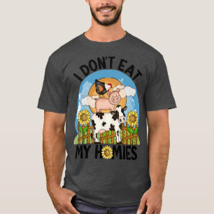 Ik eet mijn huizen Vegan Lover S Animals Funny nie T-shirt