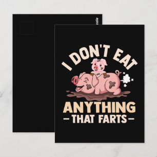 Ik Eet Niets Dat Boert Briefkaart