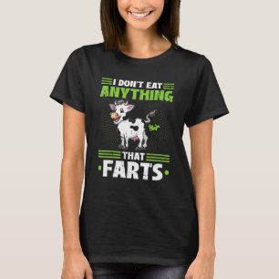 Ik eet niets dat Vegan Vegetarian C boeit T-shirt