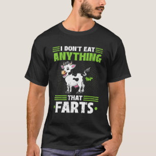 Ik eet niets dat Vegan Vegetarian C boeit T-shirt