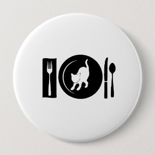 Ik eet ... ronde button 4,0 cm
