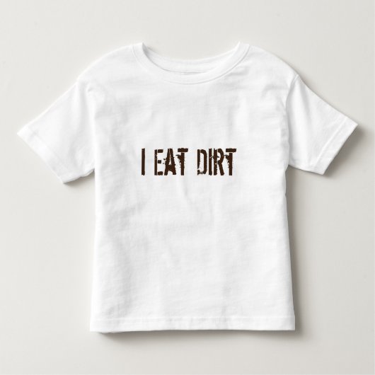 Ik eet vuil kinder shirts (Voorkant)
