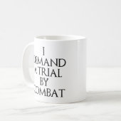 Ik eis een proces door bestrijding koffiemok (Voorkant links)