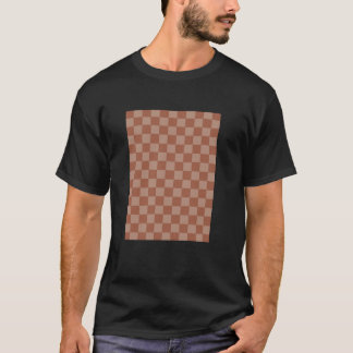 Ik En De Maan Handgetekende Check Klei Grafisch T-shirt