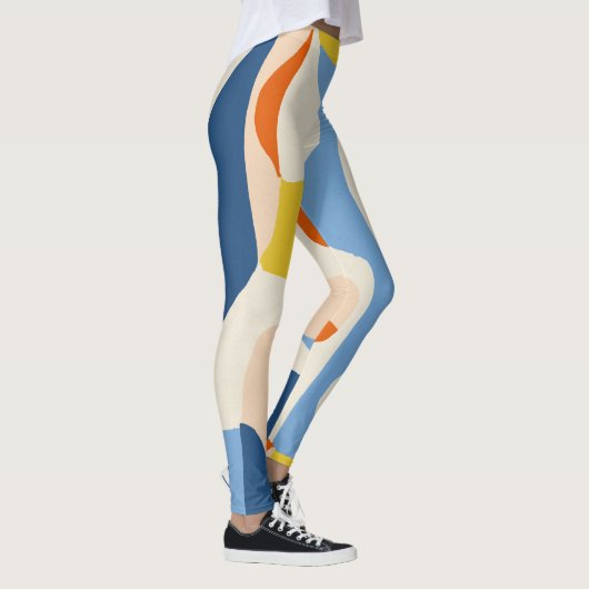 Ik en mijn Abstracte Bohemen-pasta's Leggings (Rechts)