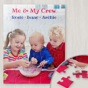 Ik en Mijn Bemanning Gepersonaliseerde Kinderen Fo Legpuzzel