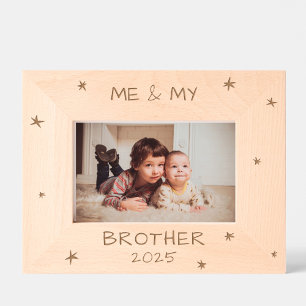 Ik en mijn broer Broers en Zussen Nieuwe Baby Met Gegraveerde Lijstjes