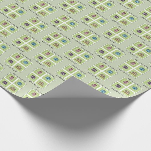 Ik en mijn huis dienen de Heer housewarming Cadeaupapier (Hoek)