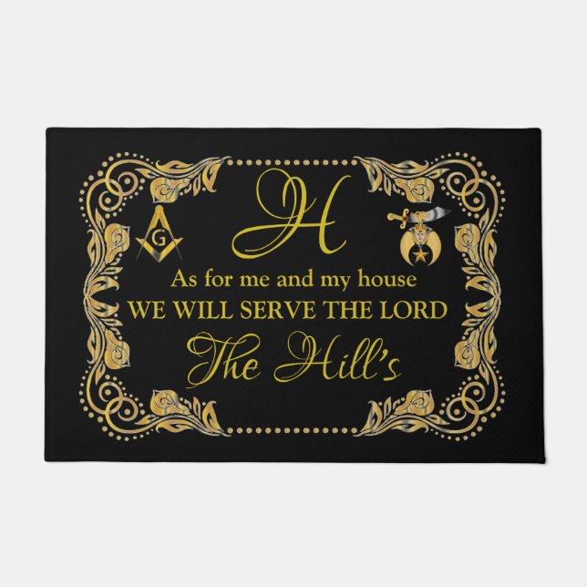 Ik en mijn huisslaapkamer deurmat (Voorkant)