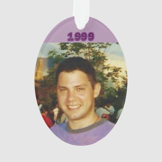 Ik en mijn tante ornament (achterkant)