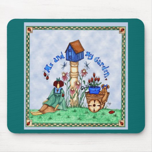 Me & my garden mousepad muismat (Voorkant)