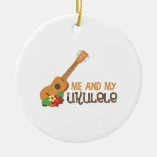 Ik en mijn Ukulele Keramisch Ornament
