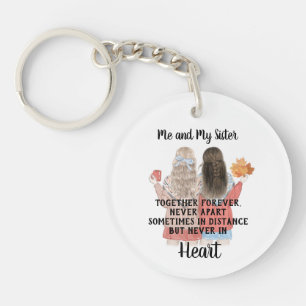 Ik en mijn zuster sleutelhanger