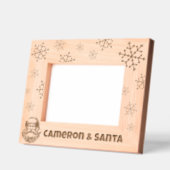 Ik en Santa Claus Snowflake Custom Name Gegraveerde Lijstjes (Links)