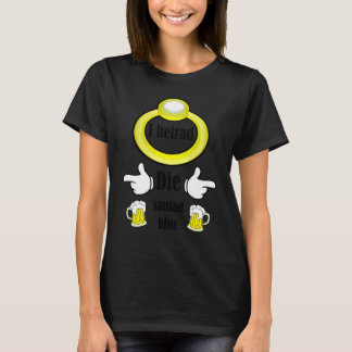Ik erf alleen maar de zuipende neef Zwabische vrij T-shirt