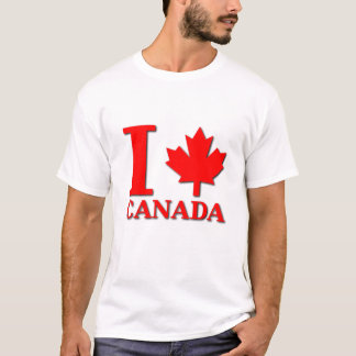 Ik Esdoornblad Canada T-shirt Canadese Trots