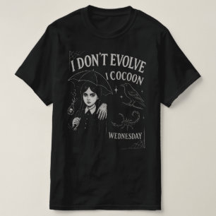 Ik evolueer niet, ik verpop t-shirt