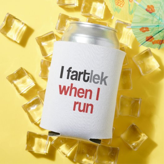 Ik FARTlek als ik ren © - Grappig FARTlek Runner G Blikjeskoeler (Insitu Zomer)