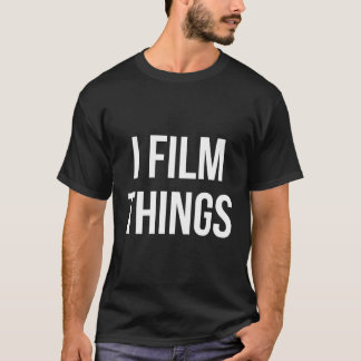 Ik film dingen videograaf camera t-shirt