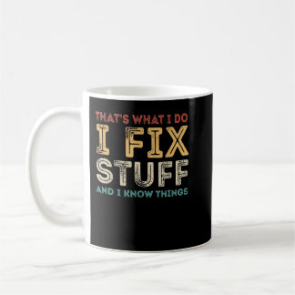 Ik Fix Stuff en ik ken dingen grappig, mechanisch  Koffiemok