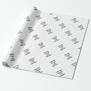 Ik flik niet. cadeaupapier