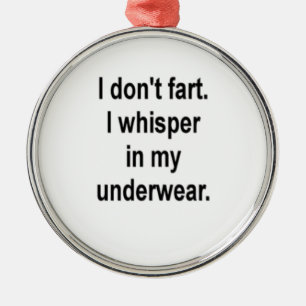 Ik flik niet. metalen ornament