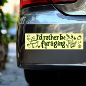 IK FOERAG LIEVER Planten met champignonbessen Bumpersticker