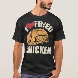 Ik Fried Chicken Food Chef Cook Foodie chef (manne T-shirt