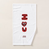 Ik Fuzzy U badkamer handdoek set (Handdoek)