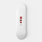 Ik Fuzzy U Skateboard (Voorkant)