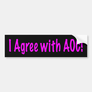 Ik ga akkoord met AOC Bumpersticker