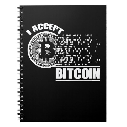 Ik ga akkoord met Bitcoin Crypto Notitieboek (Voorkant)