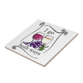 Ik ga allebei. tegeltje (Zijkant)