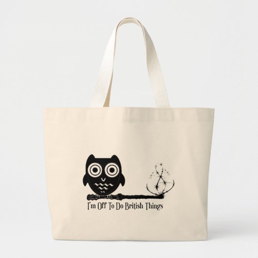Ik ga britse dingen doen grote tote bag (Voorkant)
