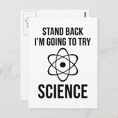 Ik ga de wetenschap proberen briefkaart (Voorkant / Achterkant)