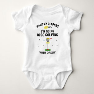 Ik ga discgolven met papa Disc Golfer Romper