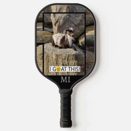"Ik ga dit! Michigan" Pickleball Paddle (Voorkant)