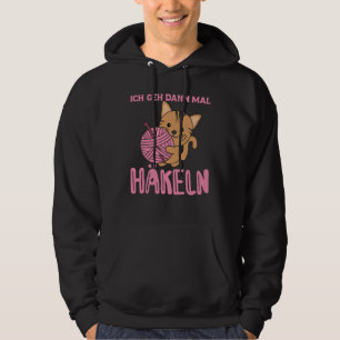 Ik ga door de kroeskat met wol hoodie