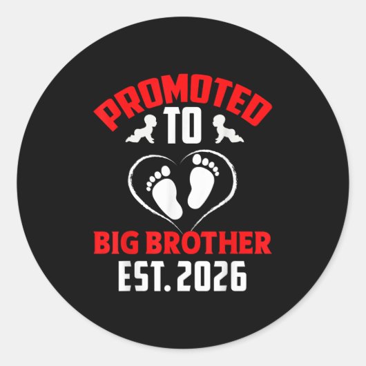Ik ga een Big Brother 2026 worden gepromoveerd tot Ronde Sticker (Voorkant)