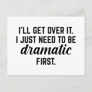 Ik ga er wel over. briefkaart